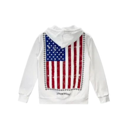 Chrome Hearts American Flag Hoodie Zip Up