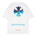 Unisex HARAJURU Chrome Heart Shirt White