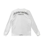 White USA Script Long Sleeve Tee