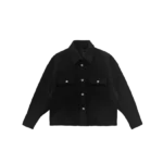 Work Dog Short Black Wool Jacket