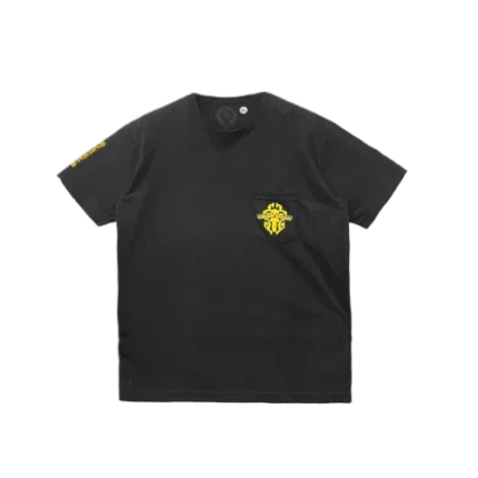 Yellow Script Dagger Logo Short Sleeve Tee