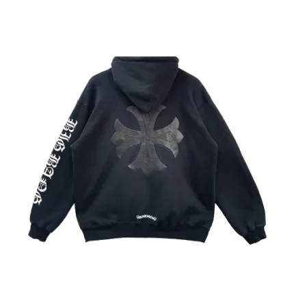 Chrome Hearts Cross Leather Patch Hoodie