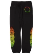 Floral Gradient Chrome Hearts Sweatpants Black