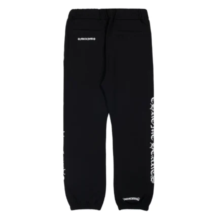 Spellout Chrome Hearts Sweatpants Black