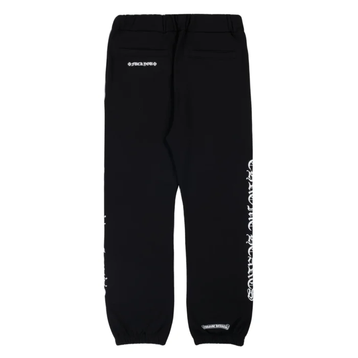 Spellout Chrome Hearts Sweatpants Black