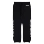 Spellout Chrome Hearts Sweatpants Black