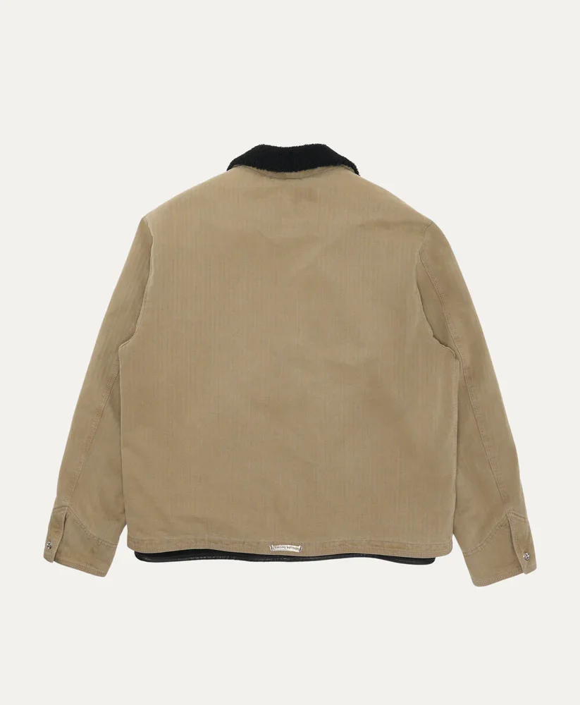 Chrome Heart Shearling Lined Jacket