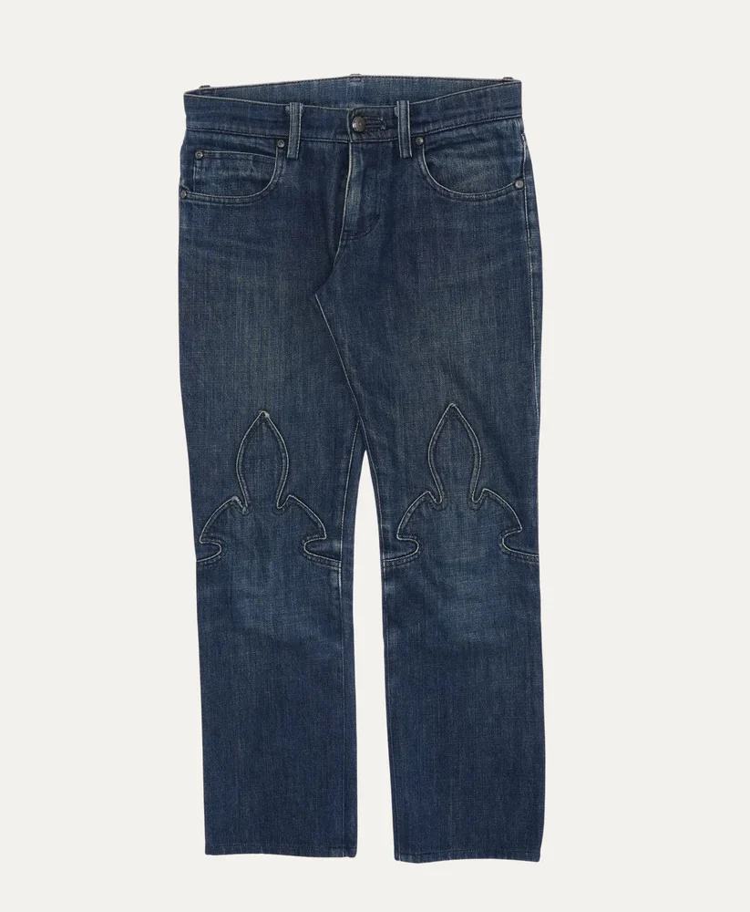 Chrome Hearts Fleur Knee Jeans
