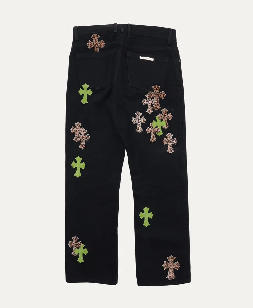 Chrome Hearts Multi Cross Patch Jeans