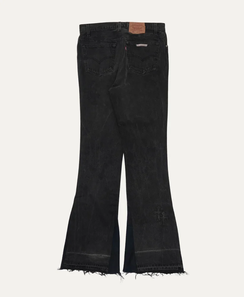 Chrome Hearts 501 Cross Patch Jeans