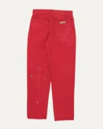 Chrome Hearts Cross Patch Jeans Red