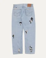 Chrome Hearts Zebra Cross Patch Jeans