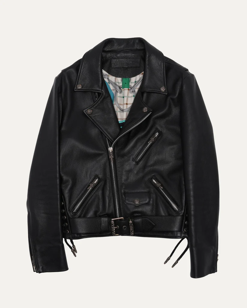 395 Chrome Hearts Hermes Leather Jacket