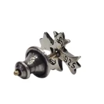 Ruby Stud Chrome Hearts Cross Earring