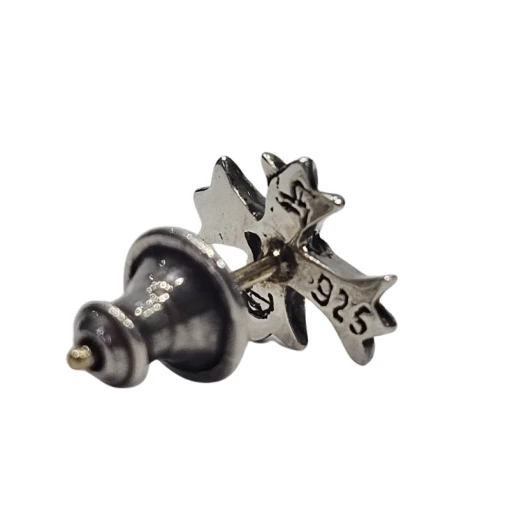 Ruby Stud Chrome Hearts Cross Earring