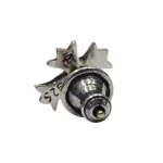 Ruby Stud Chrome Hearts Cross Earring