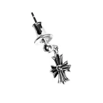 Tiny E Plus Drop Chrome Hearts Earrings