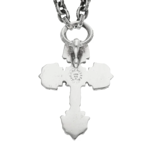 24 Inch Filigree Paper Chain Chrome Hearts Necklace