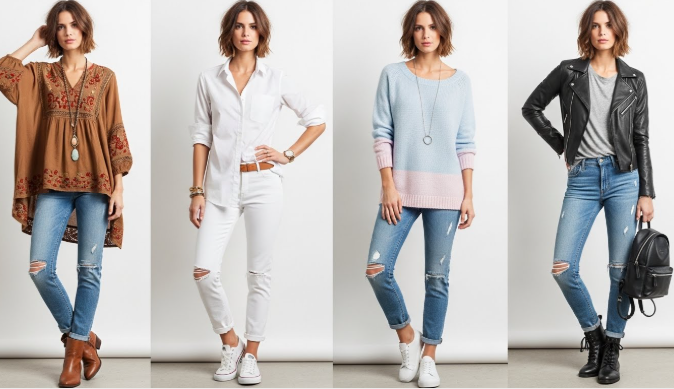 What to Wear with Light Colored Jeans