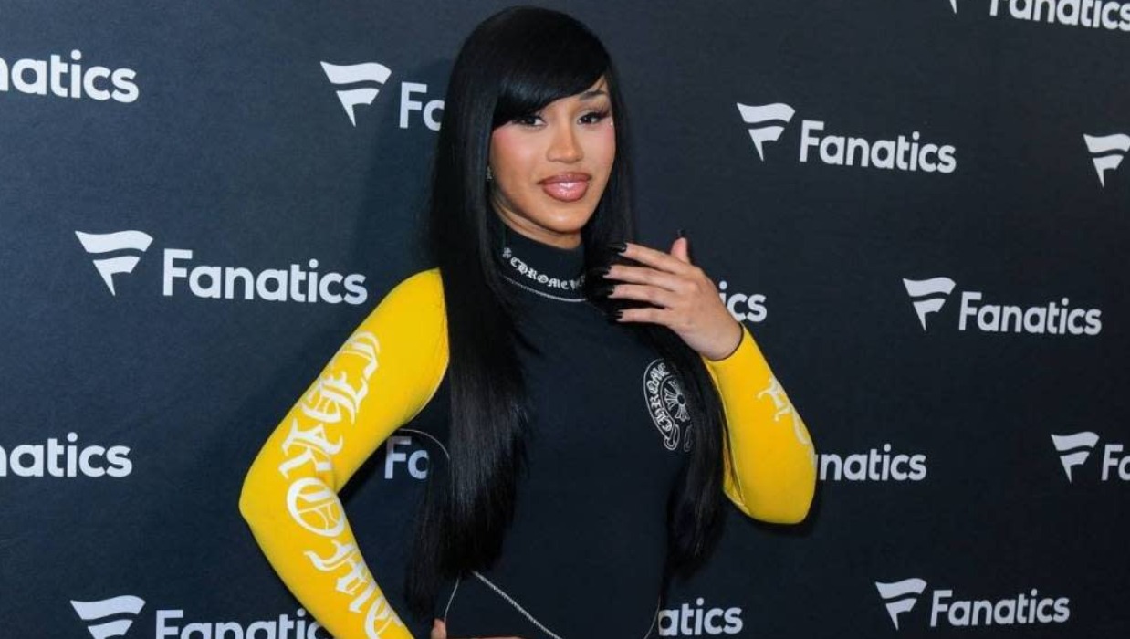 Cardi B Chrome Hearts catsuit