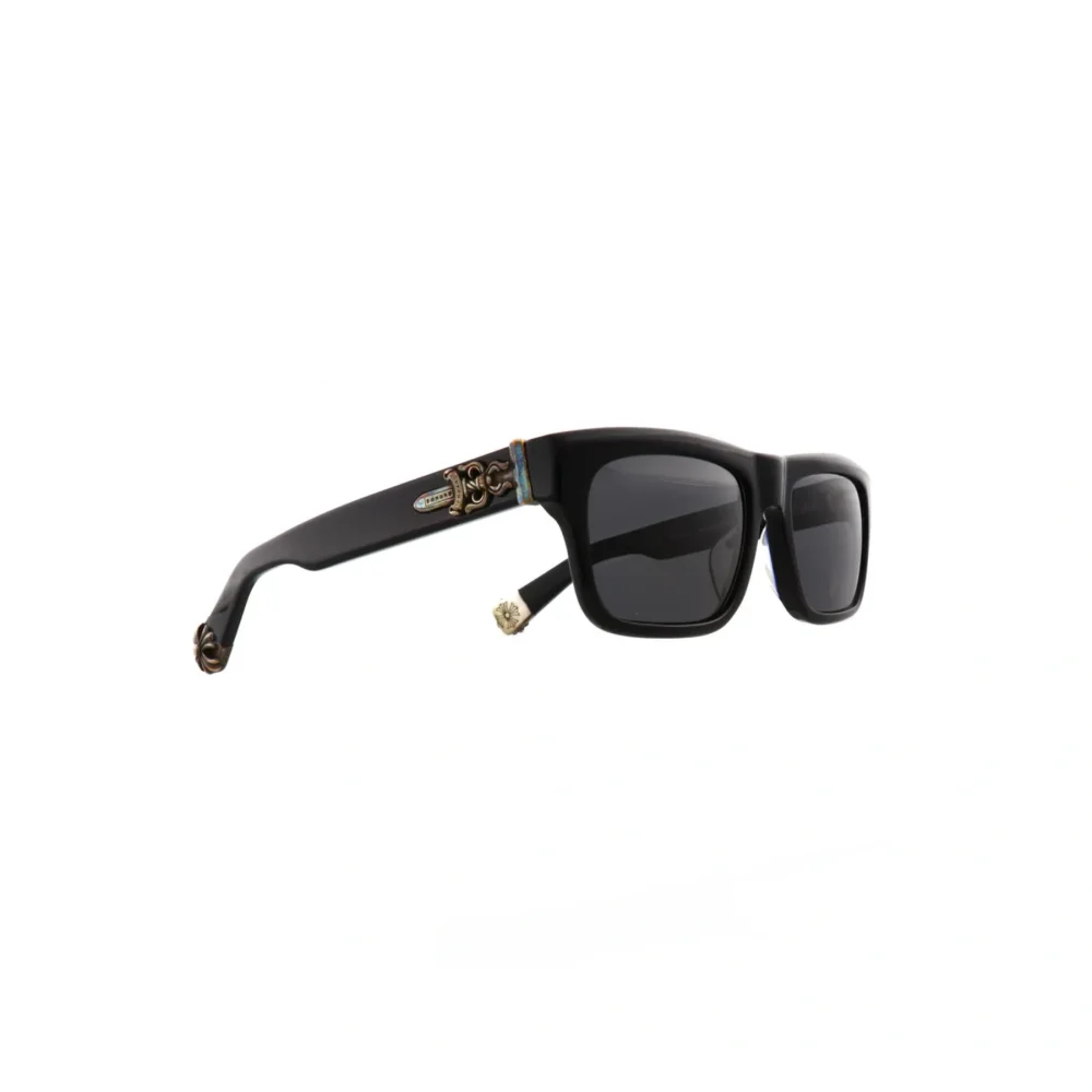 Sluss Bussin Wood Chrome Hearts Glasses Black