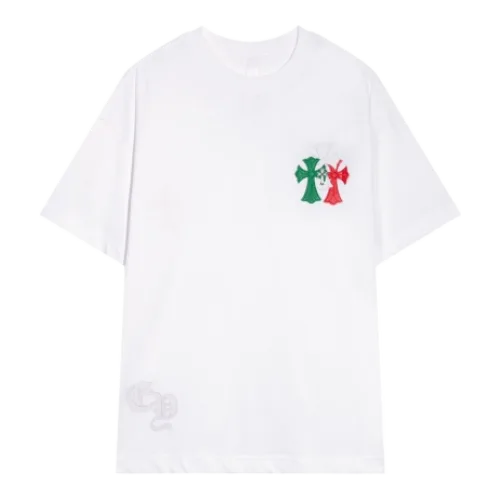 Chrome Hearts Multycolor Cross T Shirts Short Sleeved For