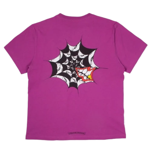 MATTY-BOY-PURPLE-SPIDER-WEB-TEE-1.webp Purple Chrome Hearts Shirt Matty Boy Spider Web